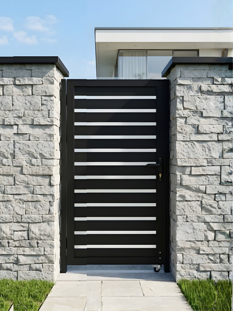 Aluminum Premium Fence Gate 3x6 – Modern, Heavy Duty, Semi Privacy