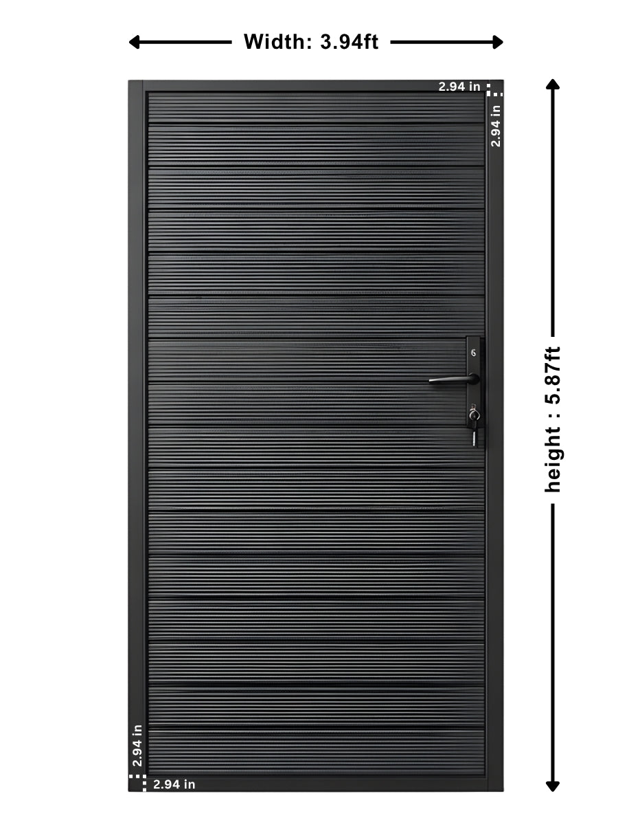 Aluminum Premium Fence Gate 4x6 – Modern, Heavy Duty, Full Privacy