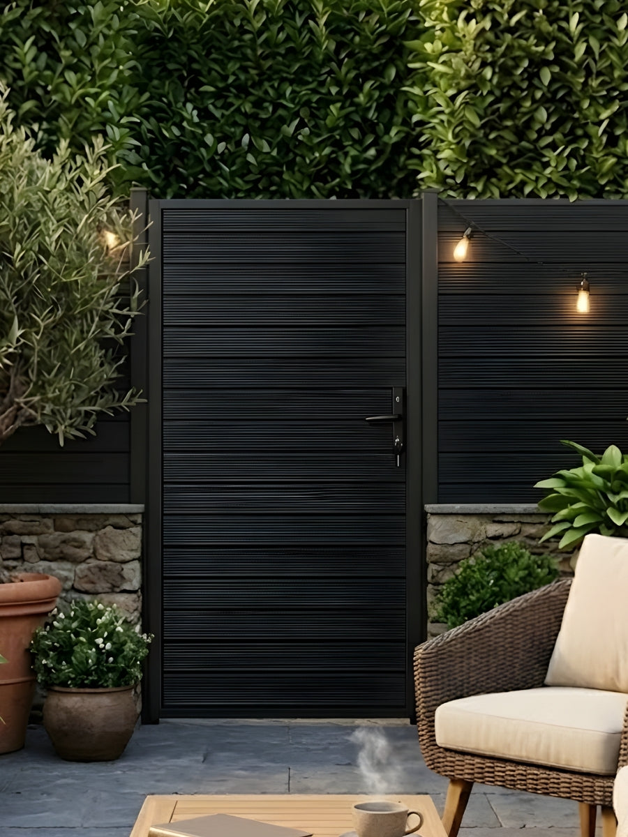 Aluminum Premium Fence Gate 3x6 – Modern, Heavy Duty, Full Privacy