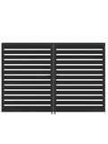 Aluminum Premium Fence Gate 10x6 – Modern, Heavy Duty, Semi Privacy