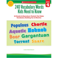 240 Vocabulary Words Kids Need to Know: Grade 4 - Paperback