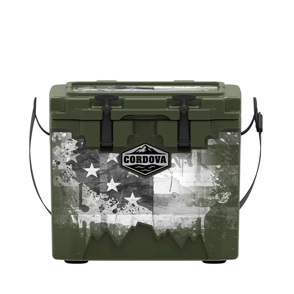 American Flag Hard Cooler