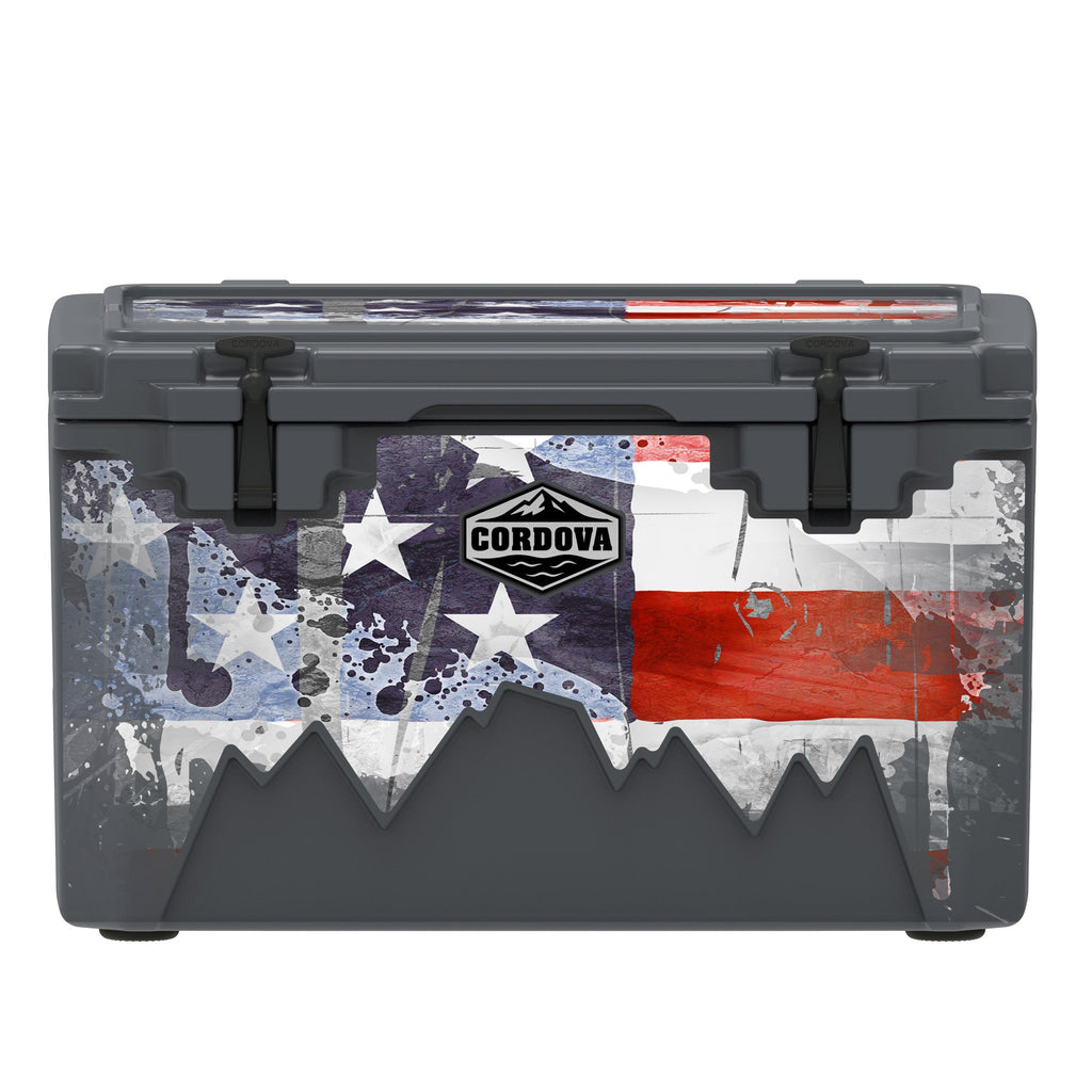 American Flag Hard Cooler