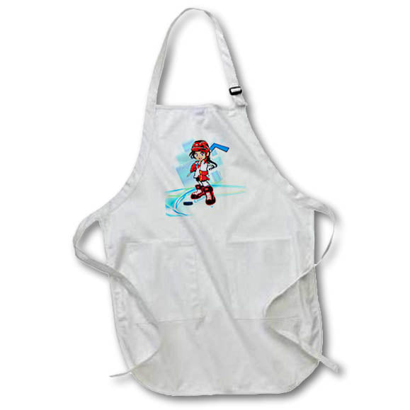 Apron - Ice Hockey Girl Milas Art - Hockey