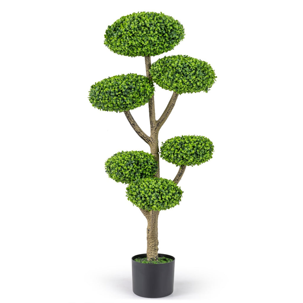 6 Ball Topiary Tree with Weighted Base - 45" Indoor Outdoor