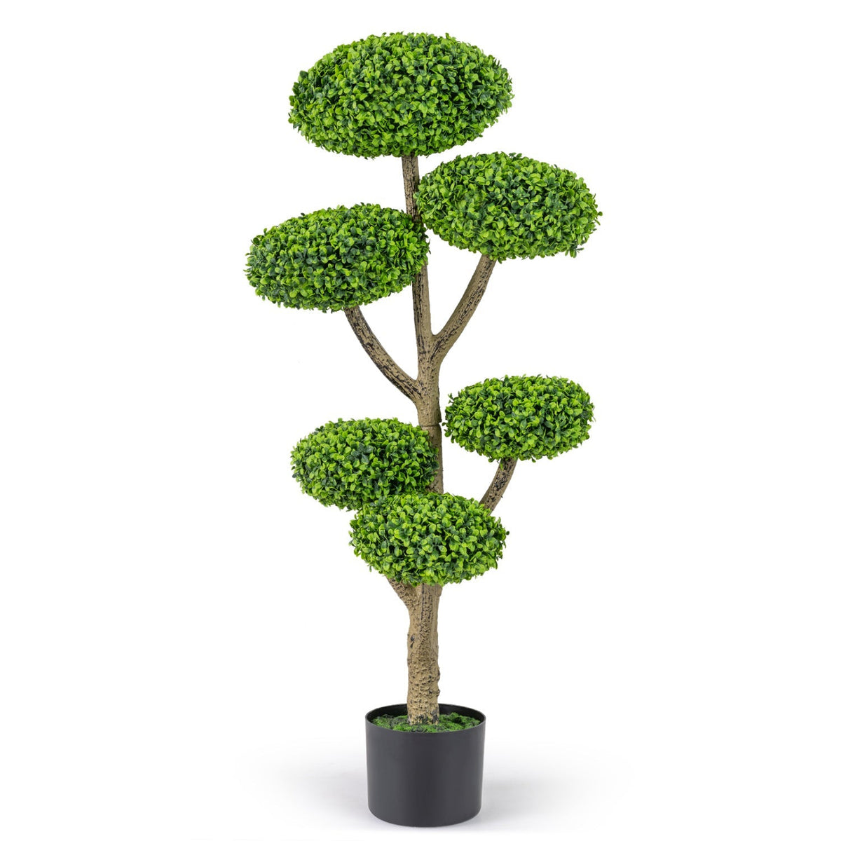 6 Ball Topiary Tree with Weighted Base - 45" Indoor Outdoor