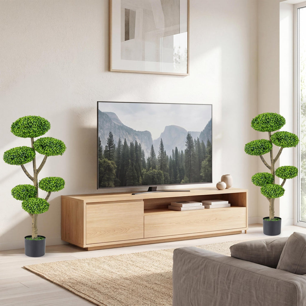 6 Ball Topiary Tree with Weighted Base - 45" Indoor Outdoor