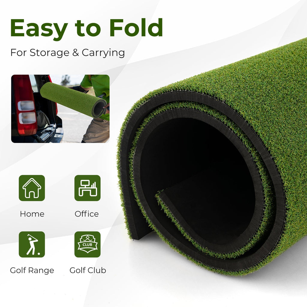 5 x 3 ft Artificial Turf Grass Practice Mat for Indoors and Outdoors