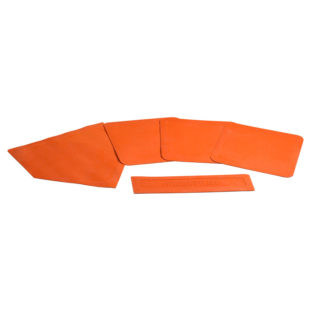 CHAMPRO BASEBALL THROW DOWN RUBBER BASES (SET OF 5)