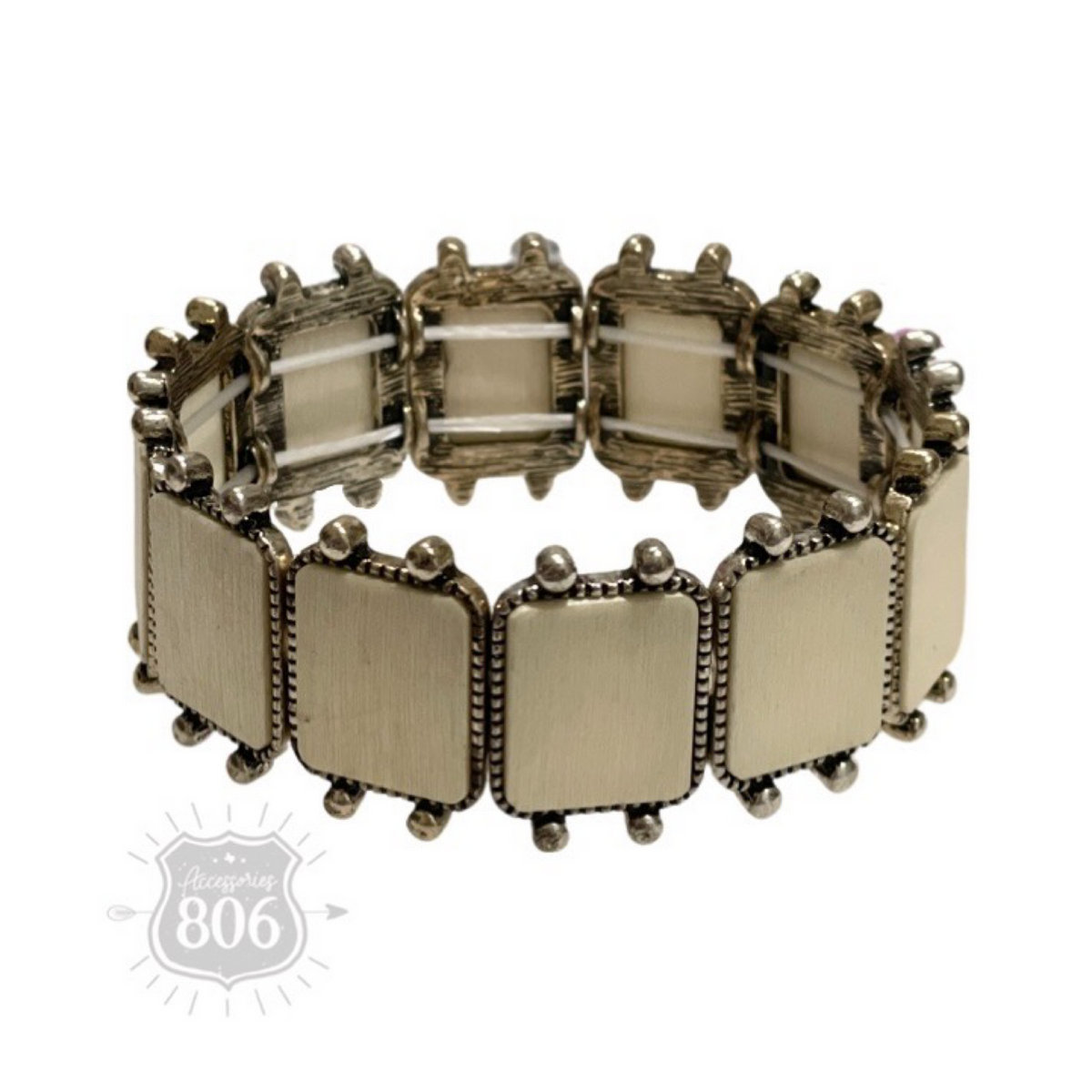 Western wood rectangle bracelet, last call