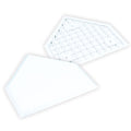 CHAMPRO BASEBALL WHITE HOME PLATE WITHOUT SPIKES