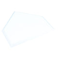 CHAMPRO BASEBALL WHITE HOME PLATE WITHOUT SPIKES