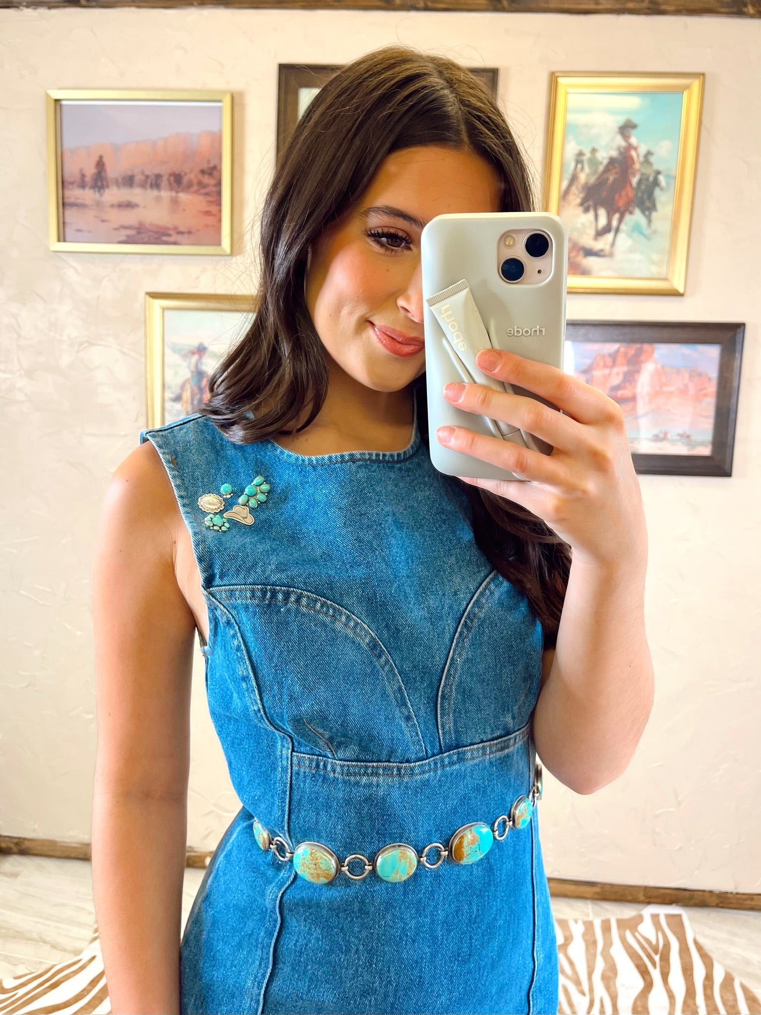 The Dallas Denim Dress-SMALL