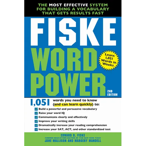 Fiske WordPower: The Most Effective System for Building a Vocabulary That Gets Results Fast - Paperback