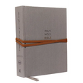 NKJV, Journal the Word Bible, Hardcover, Gray, Red Letter Edition, Comfort Print: Reflect, Journal, or Create Art Next to Your Favorite Verses - Hardcover
