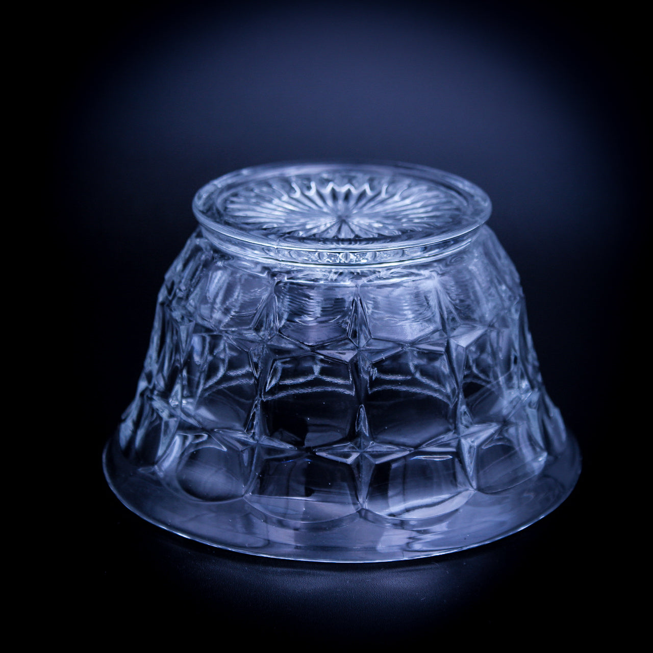 Indiana Glass Constellation Clear Glass Mayonnaise Bowl — 1960s