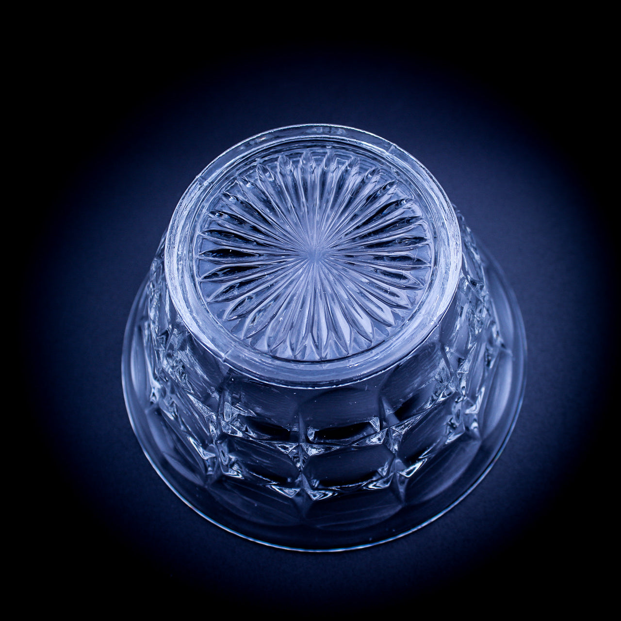 Indiana Glass Constellation Clear Glass Mayonnaise Bowl — 1960s