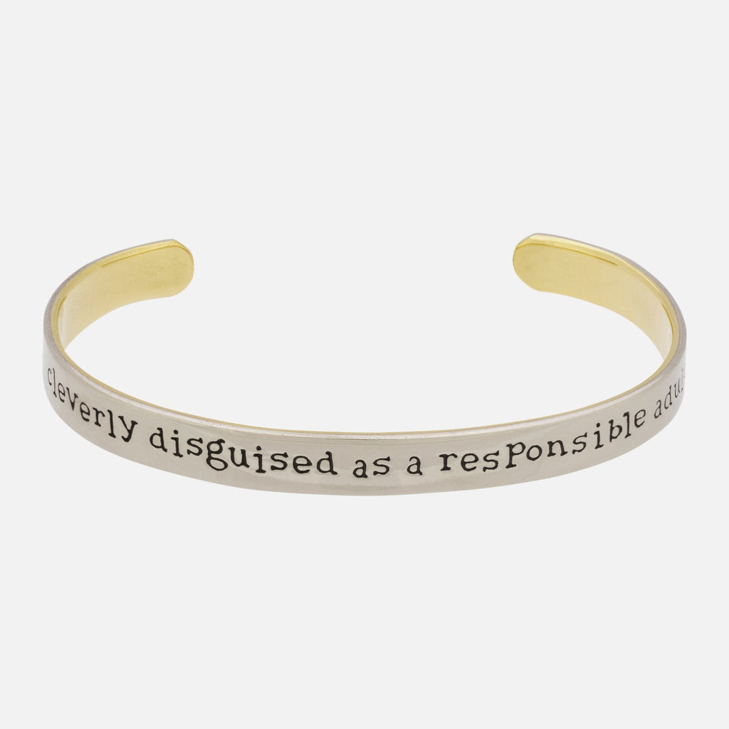 Cleverly Disguised Mixed Metal Cuff Bracelet
