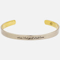 When I Let Go... Mixed Metals Cuff Bracelet