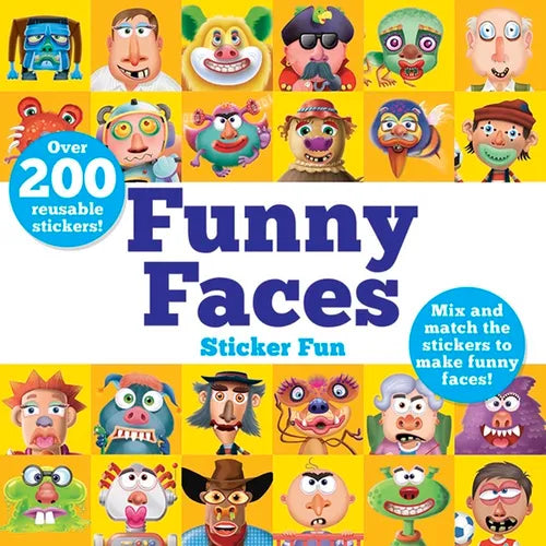 Funny Faces Sticker Fun: Mix and Match the Stickers to Make Funny Faces - Paperback