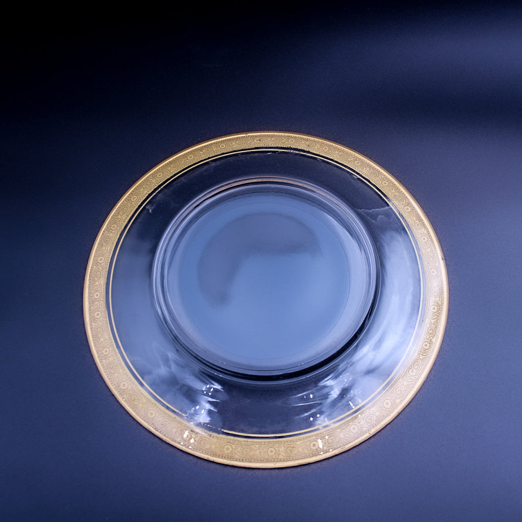 Gold‑Rimmed Tiffin Franciscan Small Plates — Set of 5