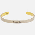 Dream Big Mixed Metals Cuff Bracelet