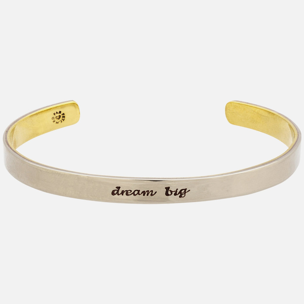 Dream Big Mixed Metals Cuff Bracelet