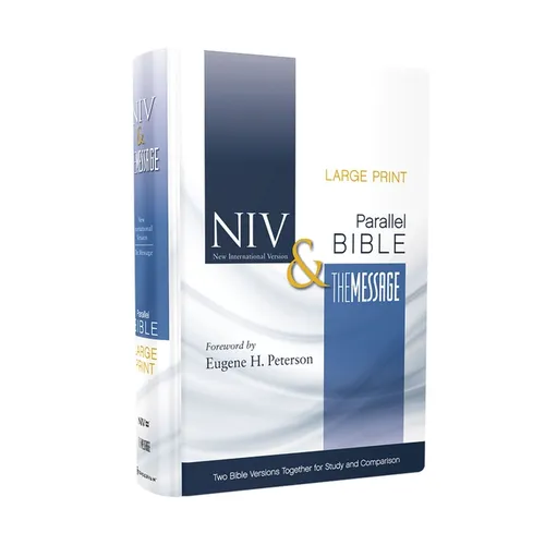 Side-By-Side Bible-PR-NIV/MS-Large Print: Two Bible Versions Together for Study and Comparison - Hardcover