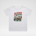 SLEIGH ALL DAY TODDLER CHRISTMAS MONSTER TRUCK TEE - WHITE