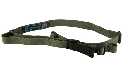 Blue Force Gear Vickers Sling -  2-Point Combat Sling -  Black -  Molded Acetal Adjuster -  No Quick Release -  Attached with TriGlide instead of Loop Lock