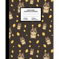 Graph Paper Composition Notebook: Quad Ruled 4 Squares Per Inch Sheets, Math and Science Grid Note Book for Elementary Students, Cute Kawaii Chipmunk - Paperback