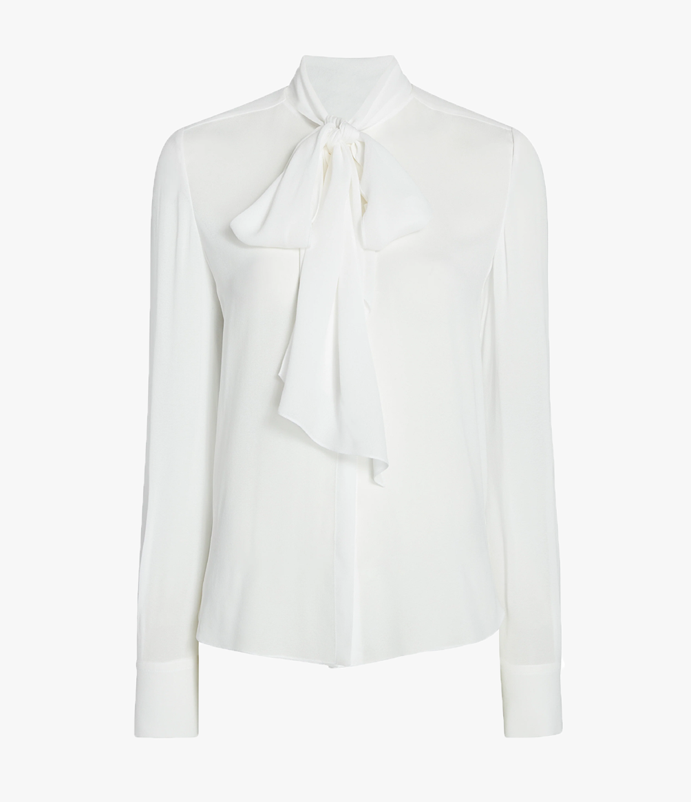 Bow Blouse | White