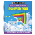Brain Games - Sticker by Number: Summer Fun! (Easy - Square Stickers): Create Beautiful Art with Easy to Use Sticker Fun! - Spiral