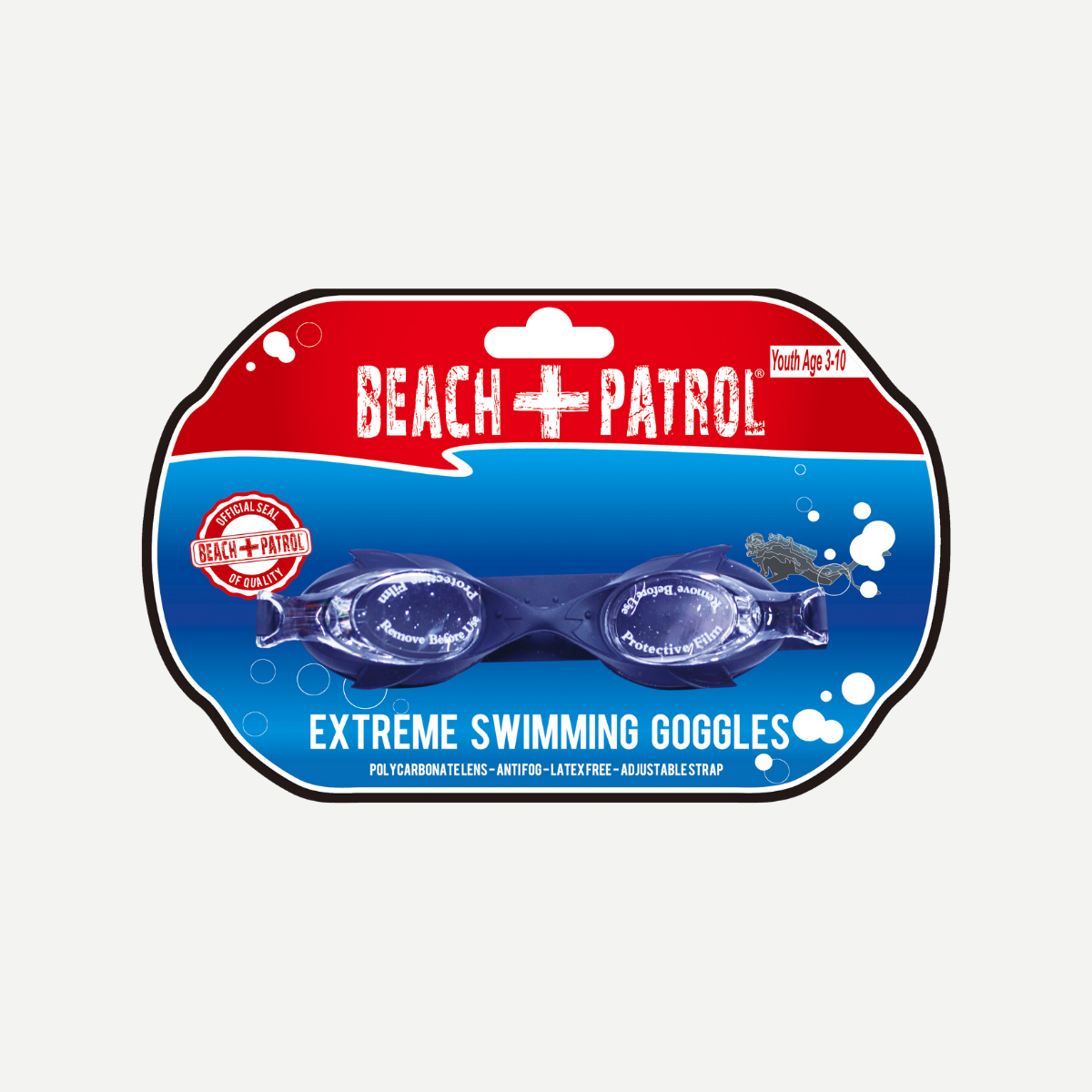 Beach Patrol Extreme Swimming Goggles – Polycarbonate Lens