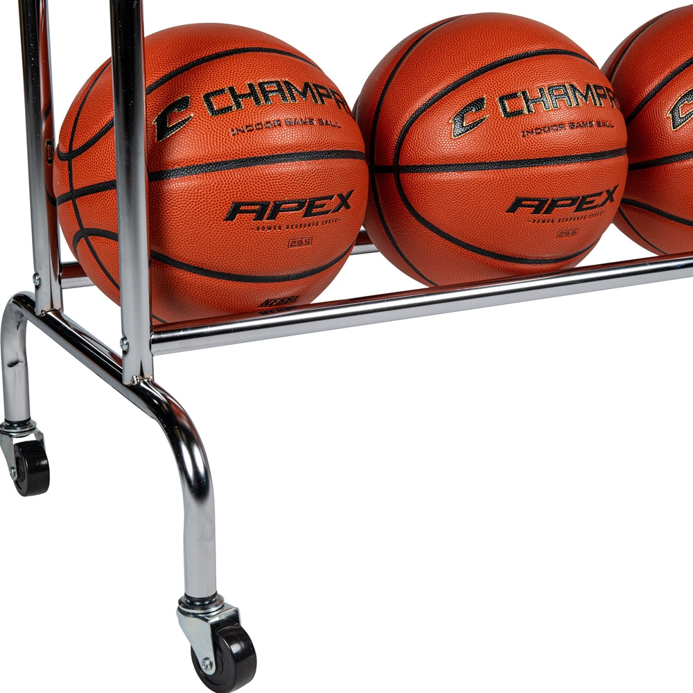 CHAMPRO BASKETBALL 12 BALL RACK WITH CASTERS
