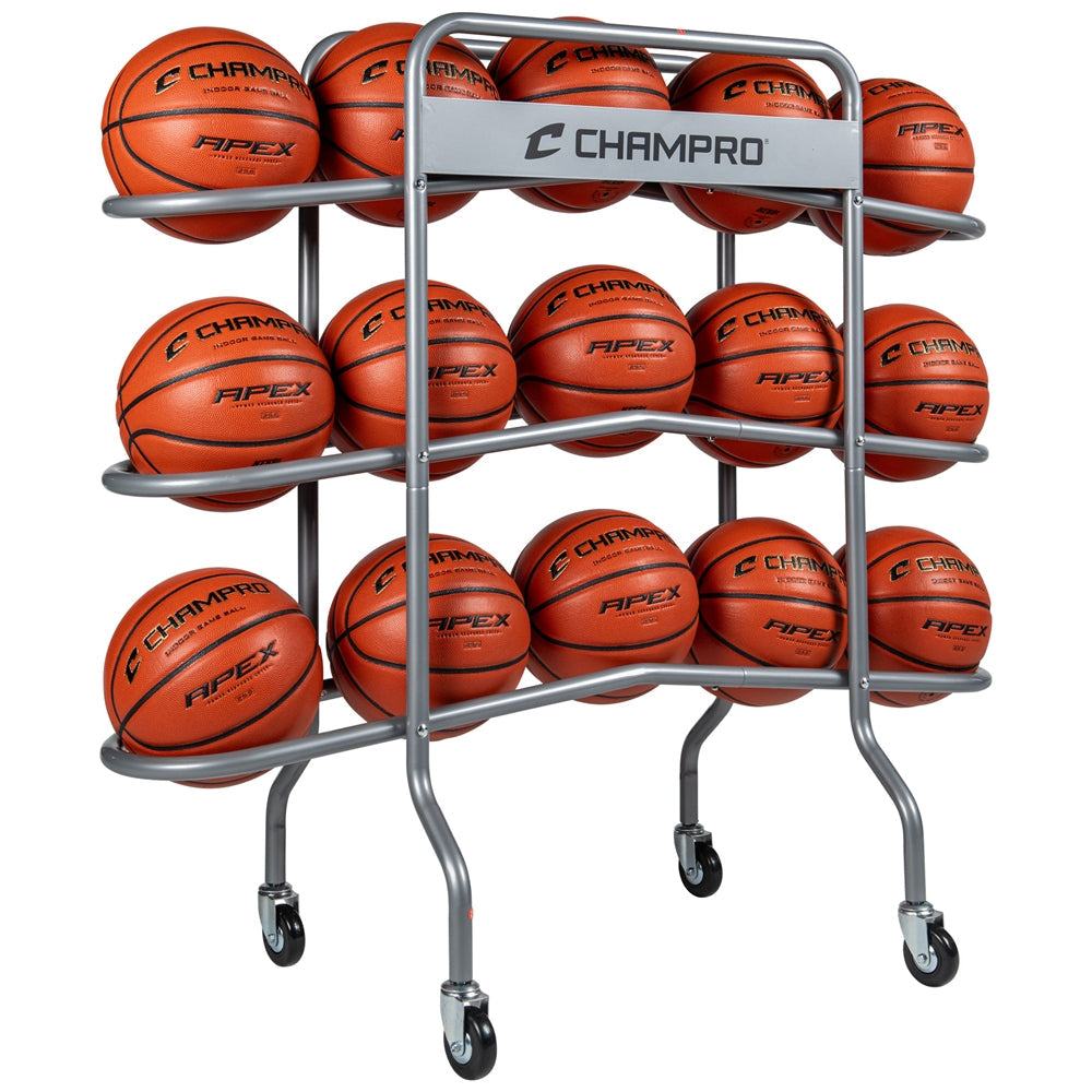CHAMPRO BASKETBALL 15 BALL PROFESSIONAL BALL RACK