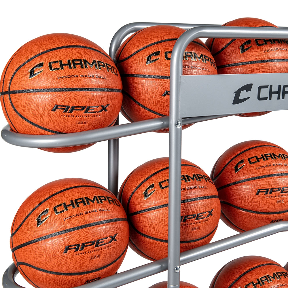 CHAMPRO BASKETBALL 15 BALL PROFESSIONAL BALL RACK