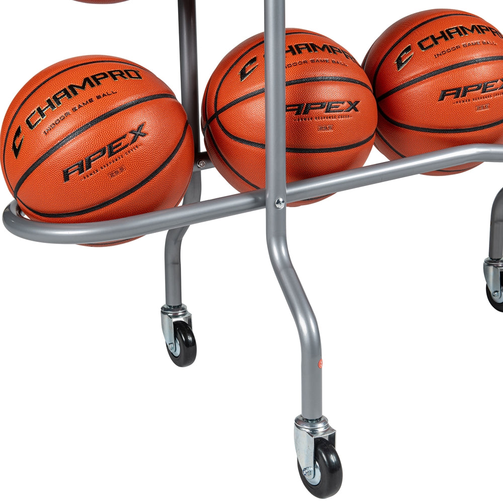 CHAMPRO BASKETBALL 15 BALL PROFESSIONAL BALL RACK