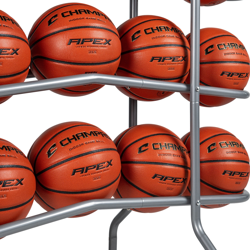 CHAMPRO BASKETBALL 15 BALL PROFESSIONAL BALL RACK