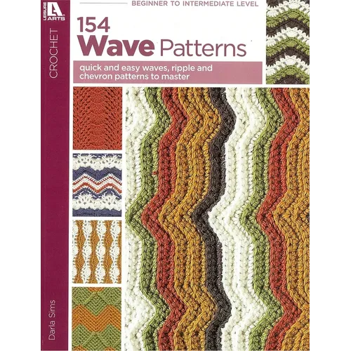154 Wave Patterns: Quick and Easy Waves, Ripple and Chevron Patterns to Master - Paperback