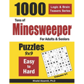 Tons of Minesweeper for Adults & Seniors: 1000 Easy to Hard Puzzles (9x9) - Paperback