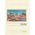 Vintage Lined Notebook Greetings from New London - Paperback