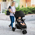 Baby Jogging Stroller with Adjustable Canopy for Newborn