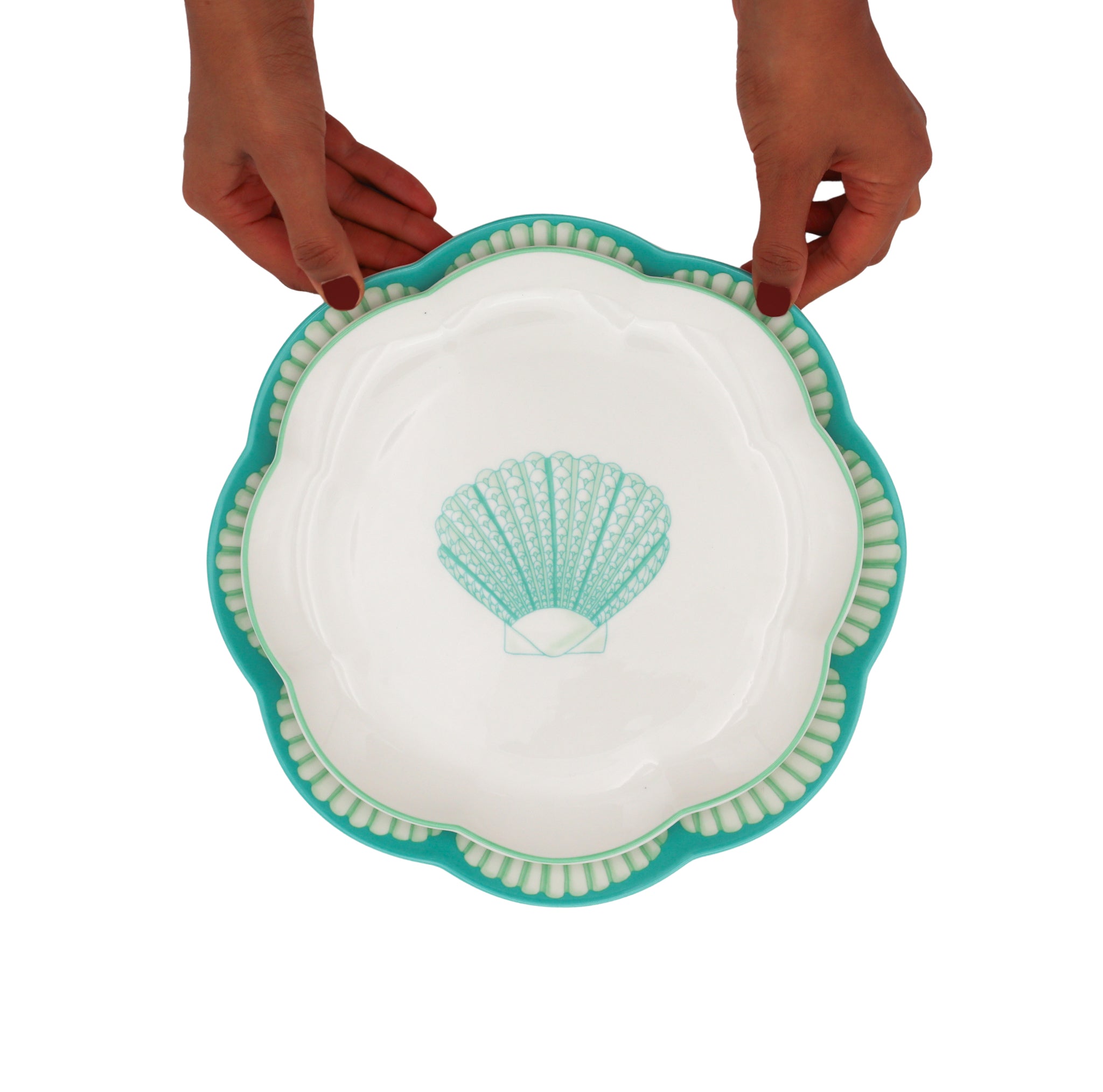 Balearic Blu Dinner Plate - Case of 12 Plates (+3 Bonus Plates)
