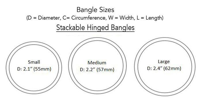 Braid Bangle with Stones
