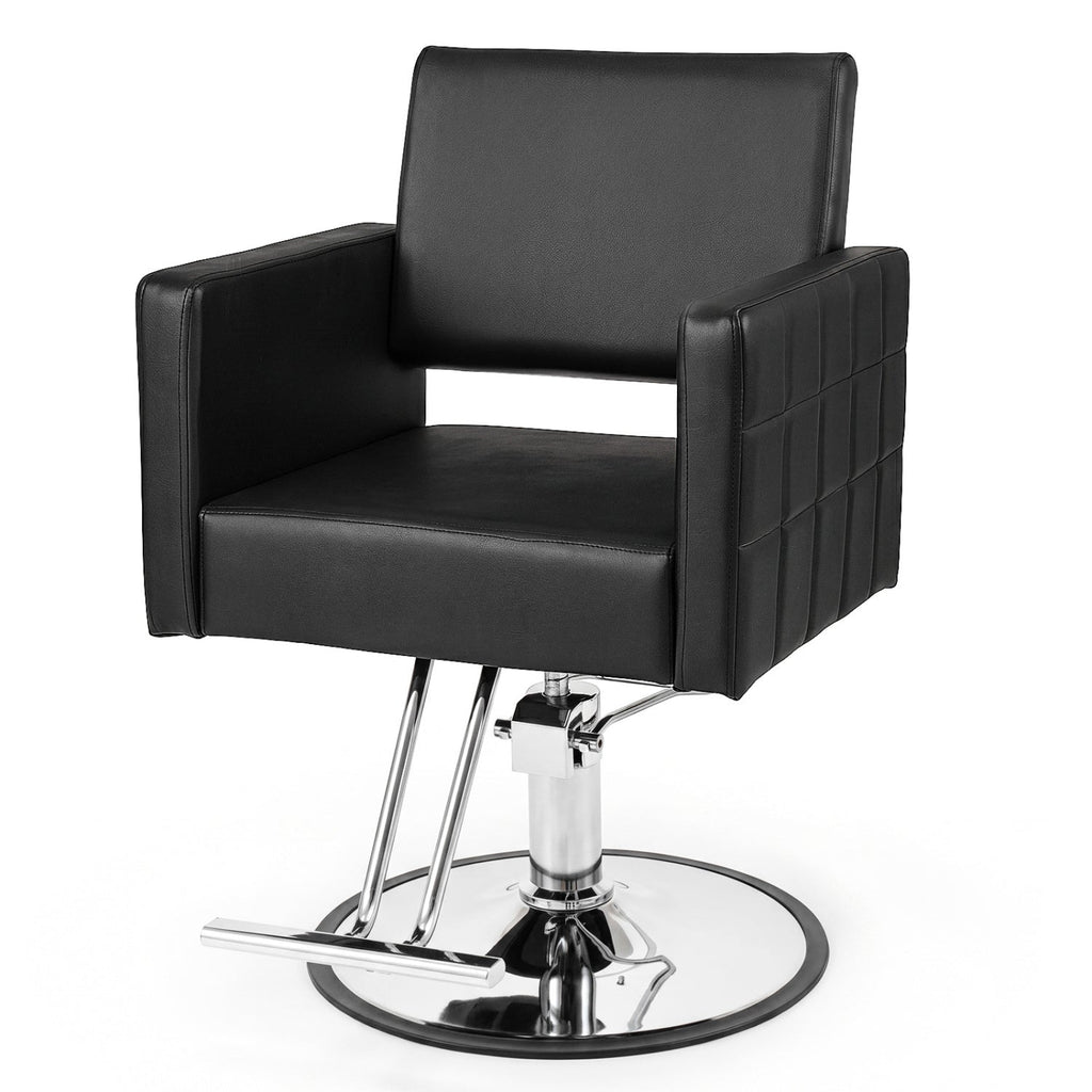 Hydraulic Salon Chair with Adjustable Height & 360° Swivel