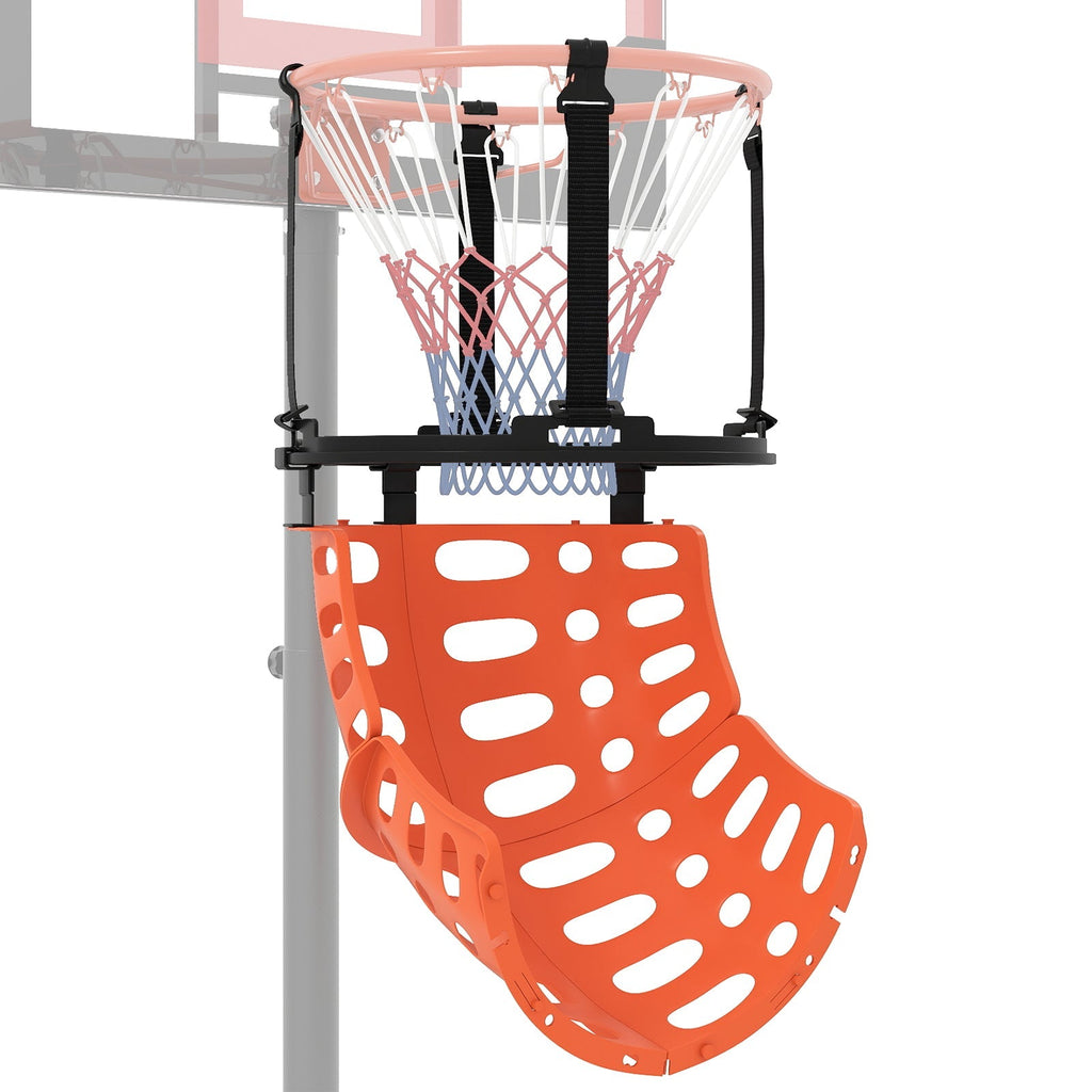 Basketball Return Attachment with 4 Tool-Free Detachable Hooks (Fit 18 Inch Rims)