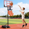 Basketball Return Attachment with 4 Tool-Free Detachable Hooks (Fit 18 Inch Rims)