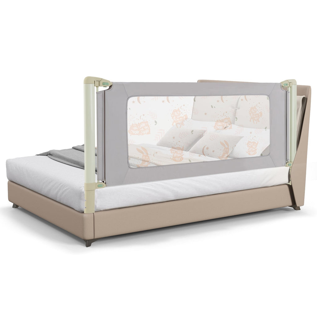 Vertical Lifting Bed Rail for Toddlers with Double Lock