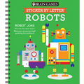 Brain Games - Sticker by Letter: Robots (Sticker Puzzles - Kids Activity Book) - Spiral